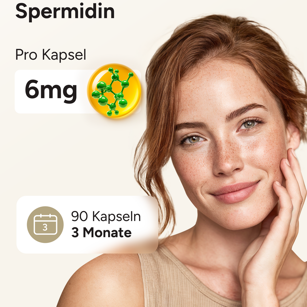 
                      
                        Spermidin MAX - 6mg pro Kapsel, ohne Pfeffer
                      
                    
