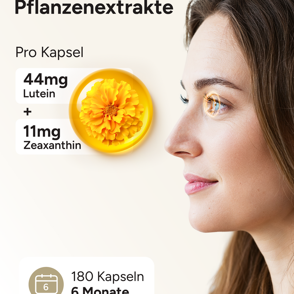 
                      
                        Weitblick - Augenvitamine mit 44mg Lutein und 11mg Zeaxanthin
                      
                    