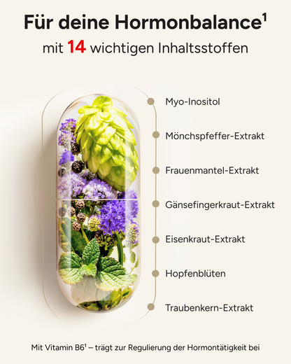 Hormella PMS Komplex - Myo-Inositol, Gänsefingerkraut und OPC
