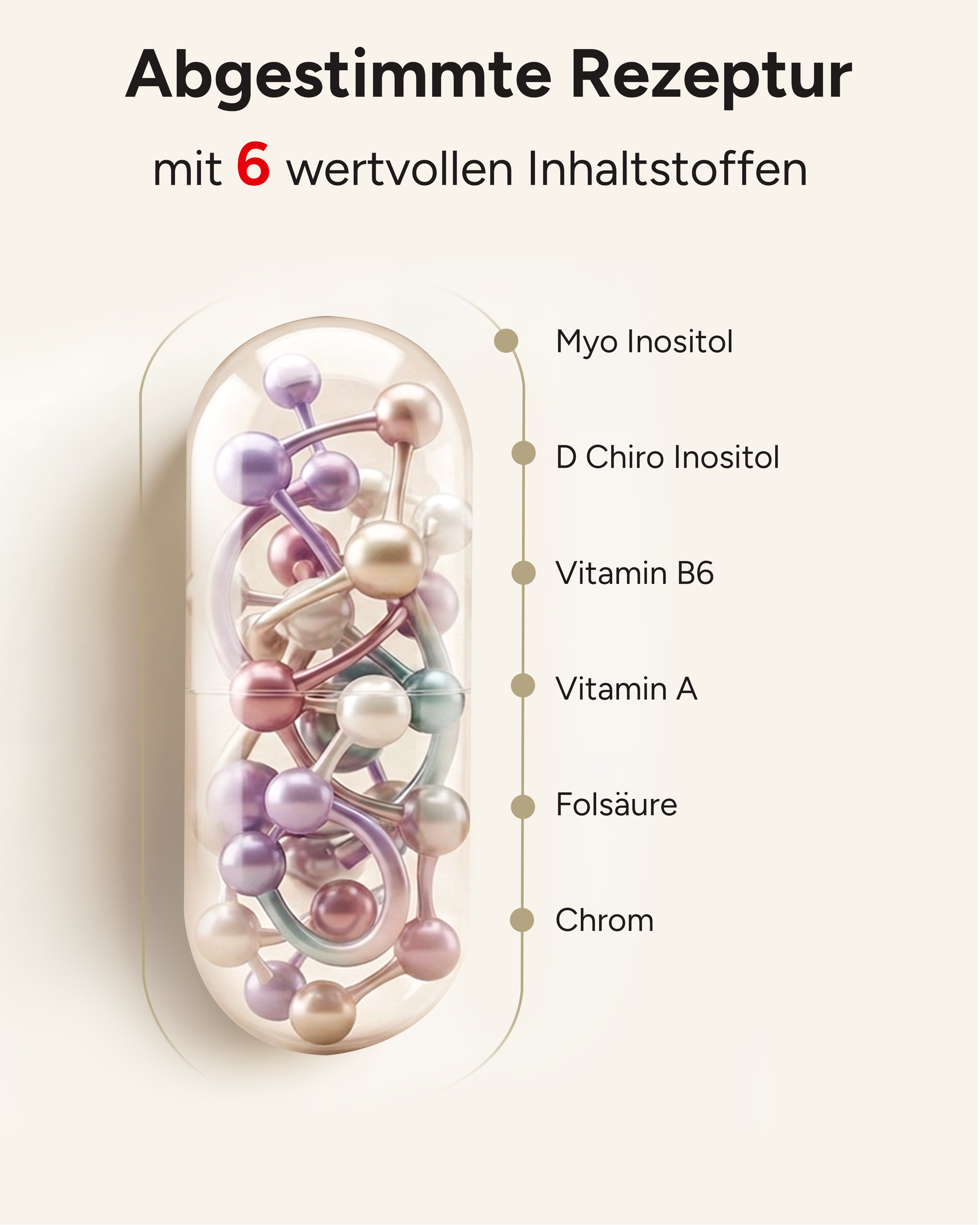 Myo-Inositol Komplex - mit D-Chiro-Inositol, Vitaminen und Chrom