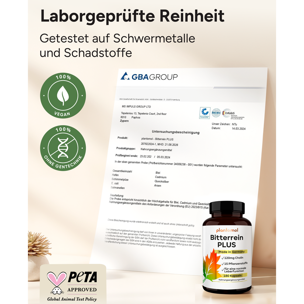 
                      
                        Bitterrein PLUS - Mariendistel, Artischocke und Löwenzahn
                      
                    