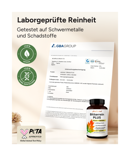 Bitterrein PLUS - Mariendistel, Artischocke und Löwenzahn