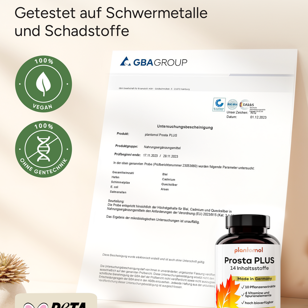 
                      
                        Prosta PLUS - mit Weidenröschen-, Roggenpollen-und Sägepalmen-Extrakt
                      
                    