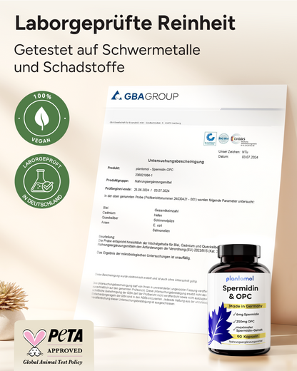 Spermidin-OPC - 6mg Spermidin mit 250mg OPC pro Kapsel