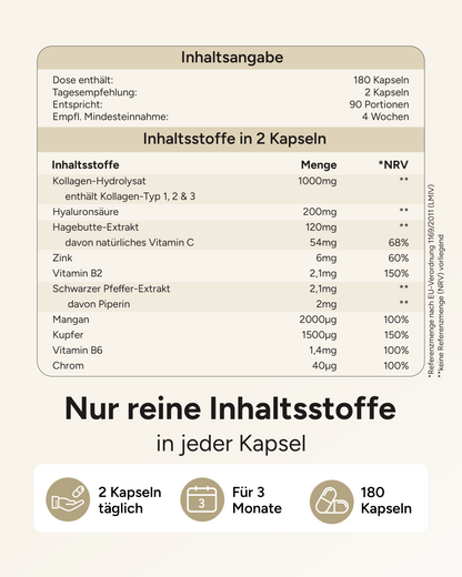 Gelenkglück - Kollagen & Hyaluron Komplex