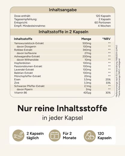 Meno Vitalkomplex - 12 abgestimmten Inhaltsstoffen