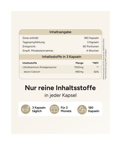Calcium - aus Lithothamnium Algen