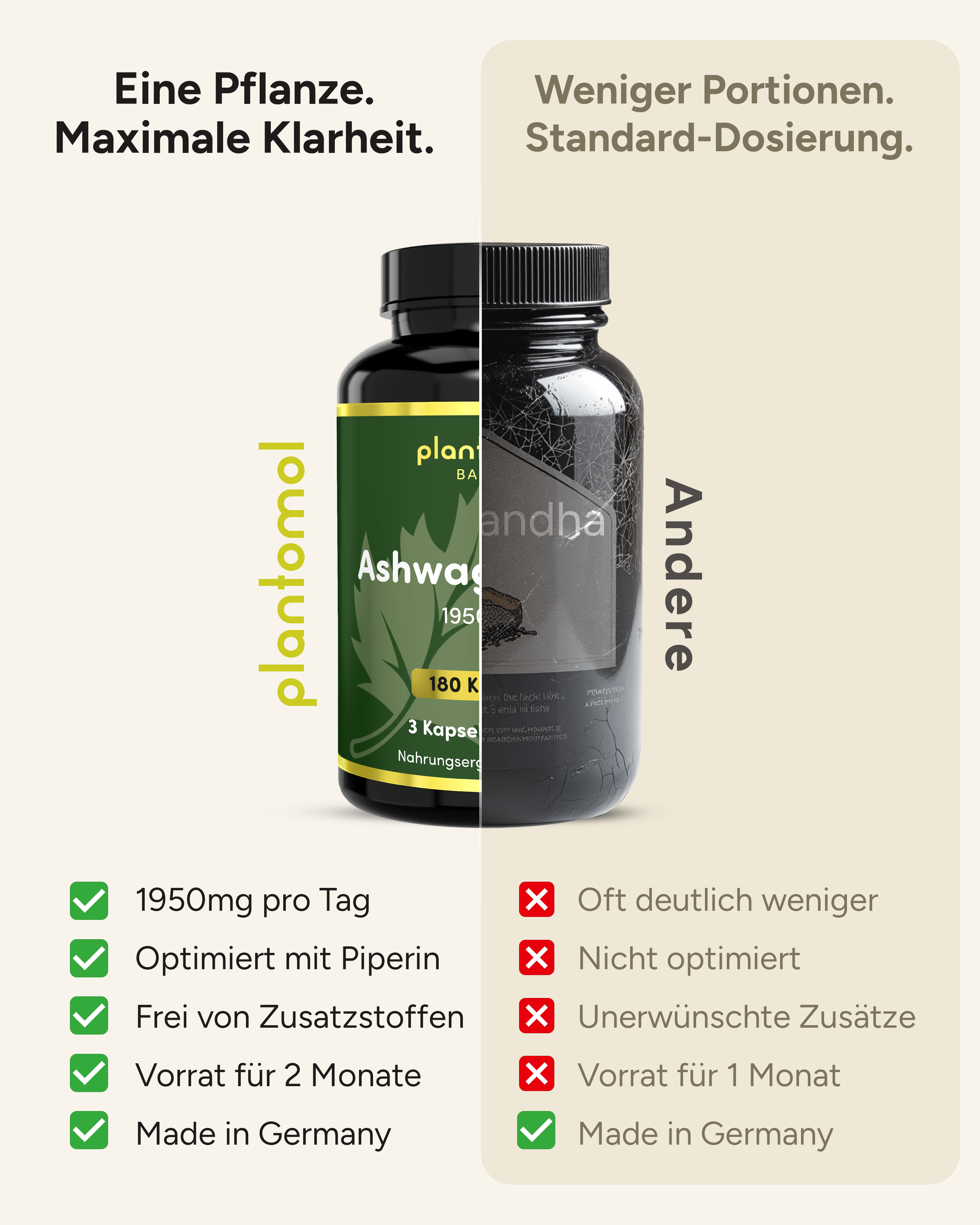 Ashwagandha - 1950mg pro Tag