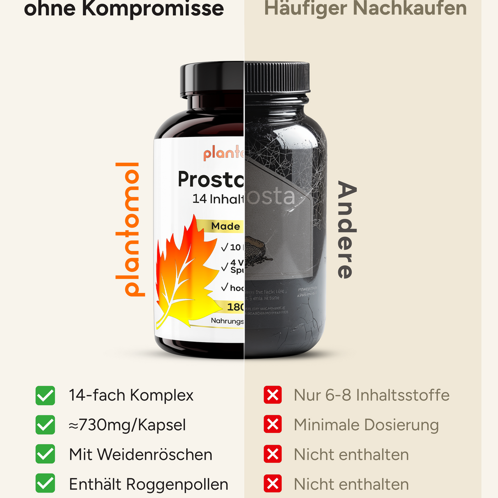 
                      
                        Prosta PLUS - mit Weidenröschen-, Roggenpollen-und Sägepalmen-Extrakt
                      
                    