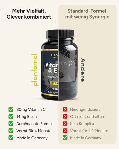 Eisen aus Curryblatt - mit Vitamin C aus Acerola