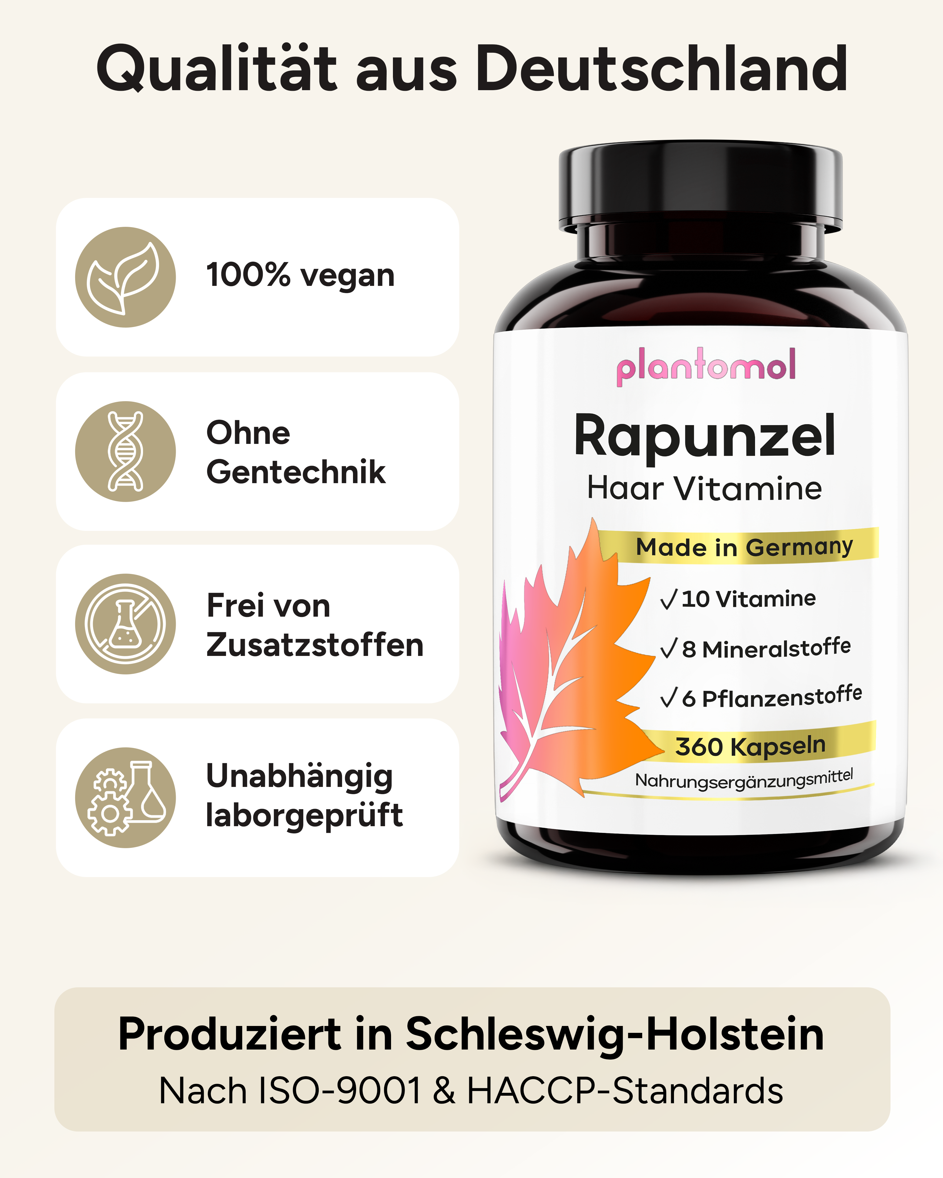 Rapunzel Haar Vitamine - Biotin, Hirse & Silizium