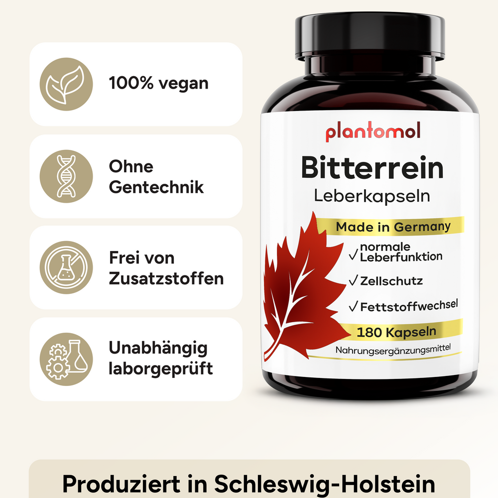 
                      
                        Bitterrein - Leberkapseln mit 13 Inhaltstoffen
                      
                    