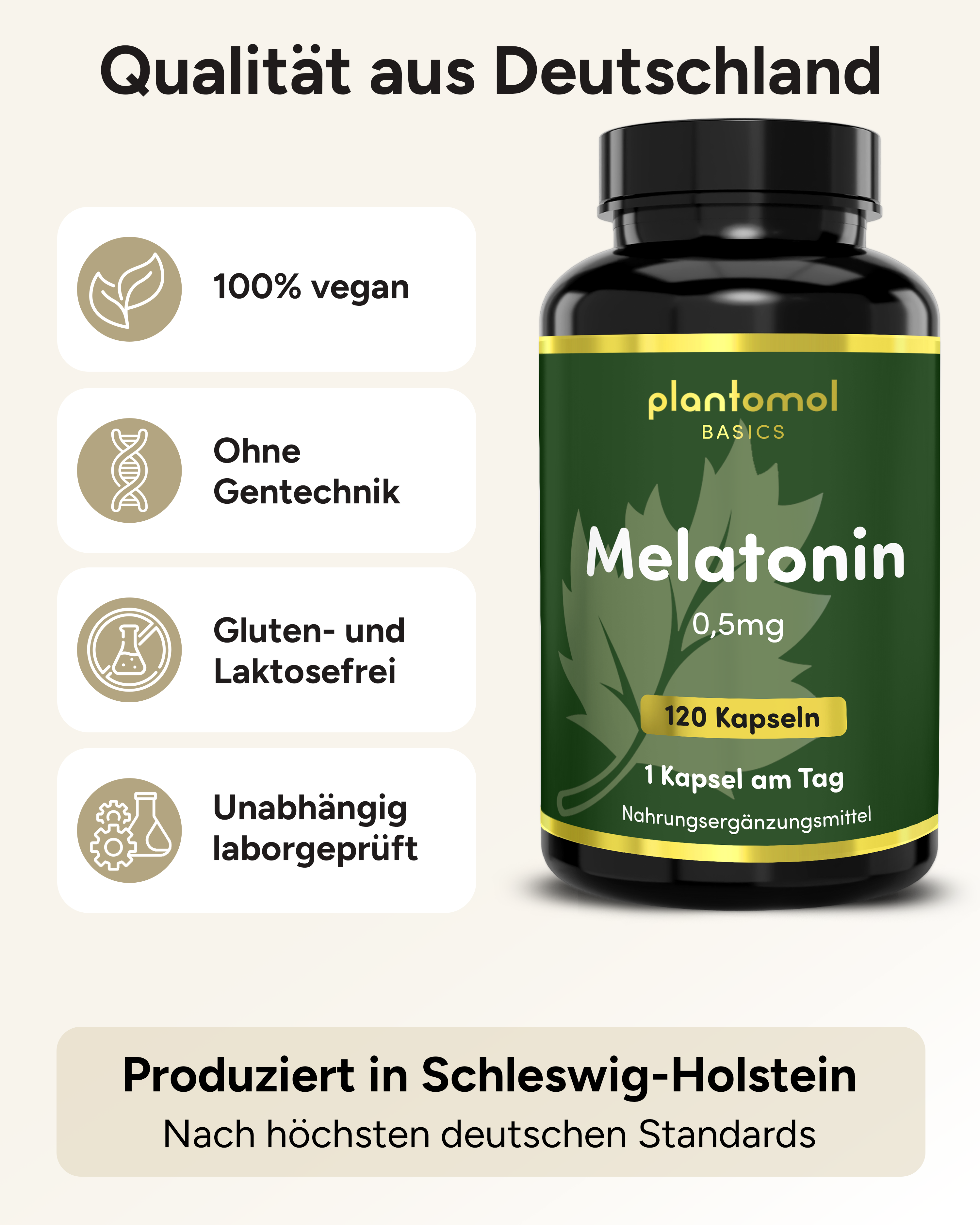 Melatonin - 0,5mg pro Kapsel