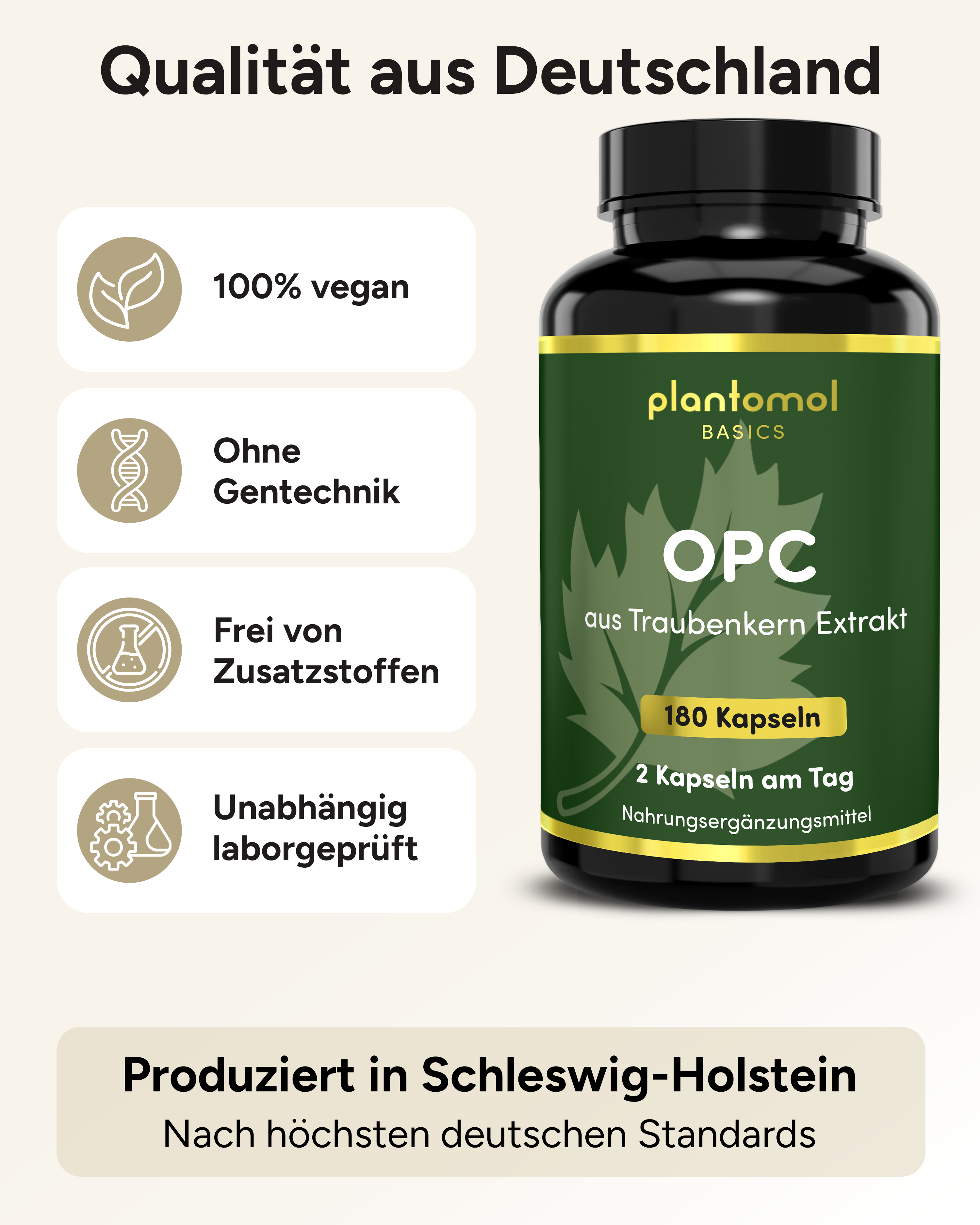 OPC aus Traubenkernen - 760mg pro Tag