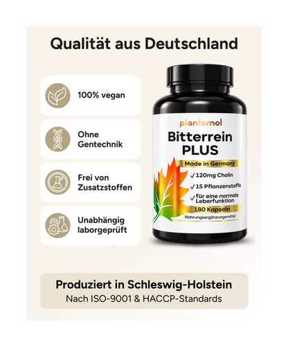 Bitterrein PLUS - Mariendistel, Artischocke und Löwenzahn