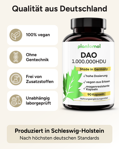 DAO aus Erbsenprotein - 1 Mio. HDU pro Kapsel