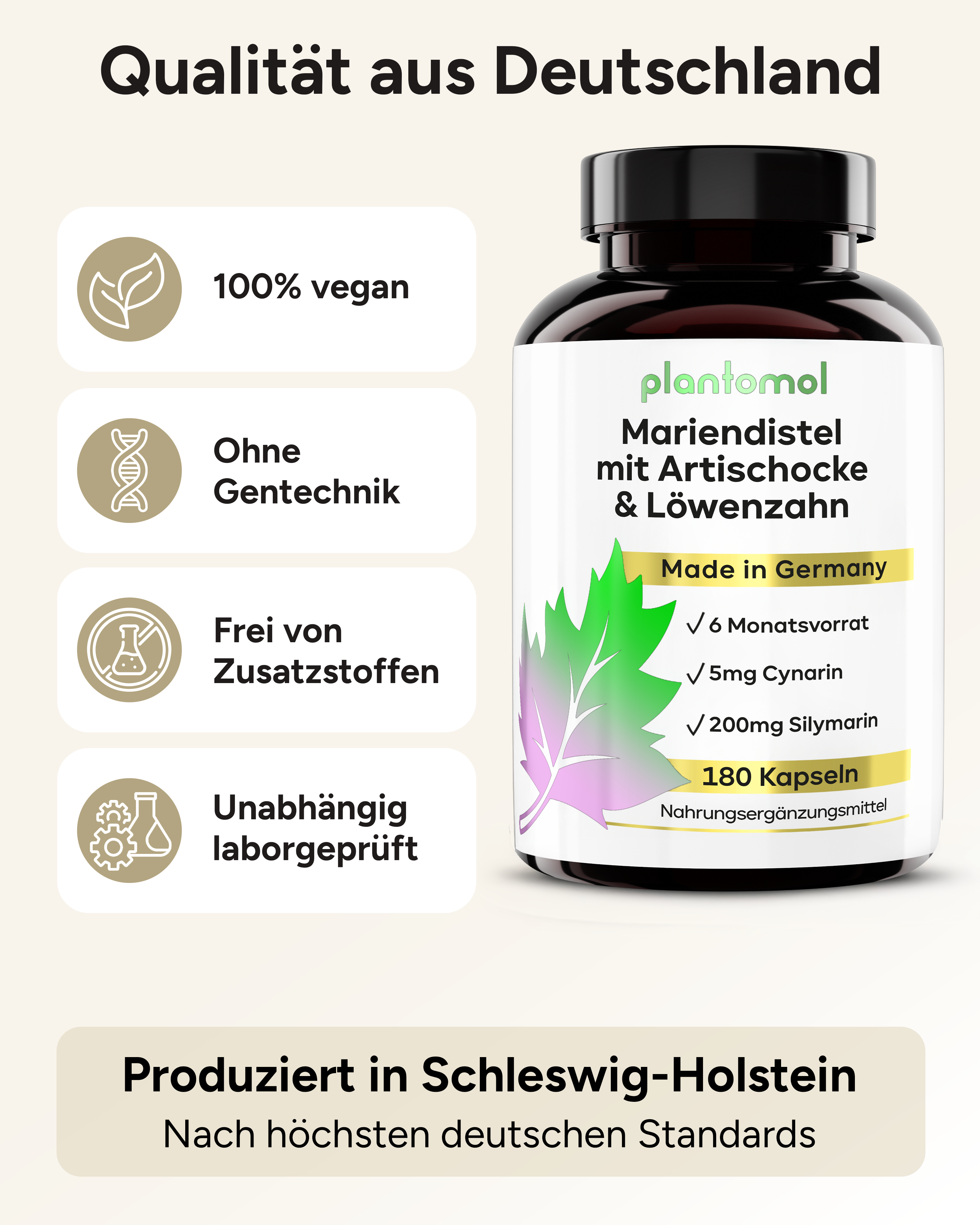 Mariendistel Komplex - mit Löwenzahn & Artischocke