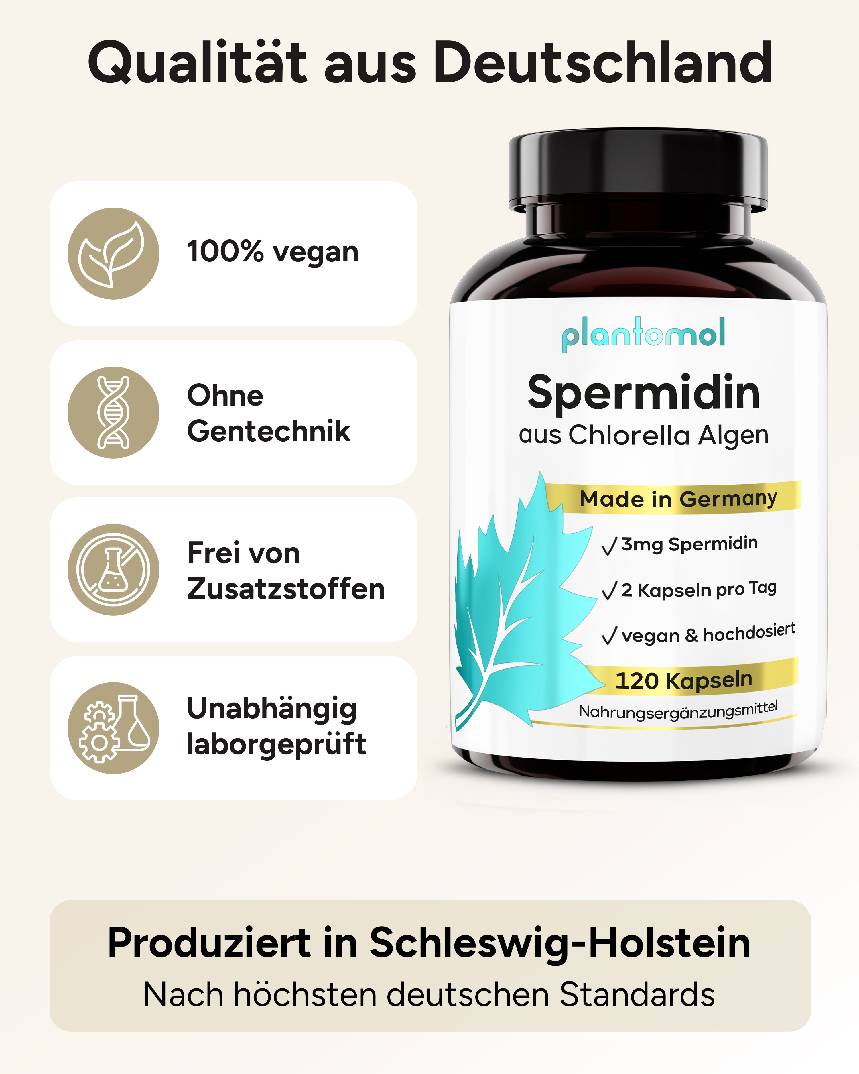 Spermidin - 3mg Spermidin pro Tag