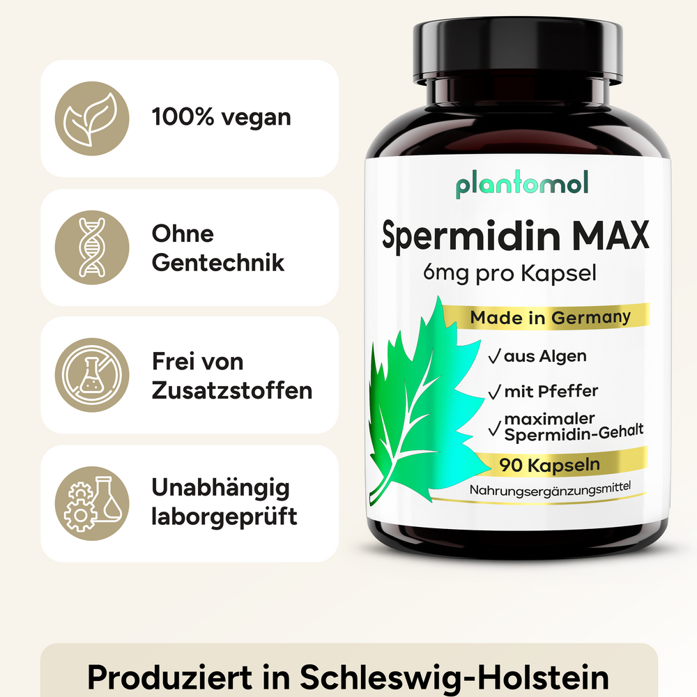 
                      
                        Spermidin MAX - 6mg pro Kapsel, mit Pfeffer
                      
                    
