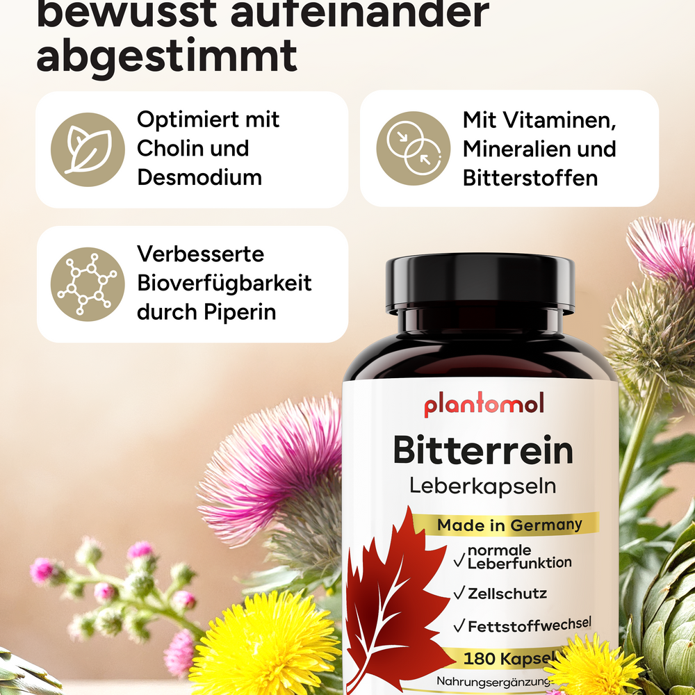 
                      
                        Bitterrein - Leberkapseln mit 13 Inhaltstoffen
                      
                    