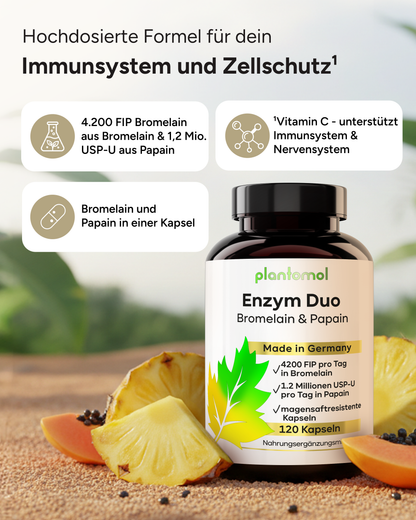 Enzym Duo - Bromelain & Papain