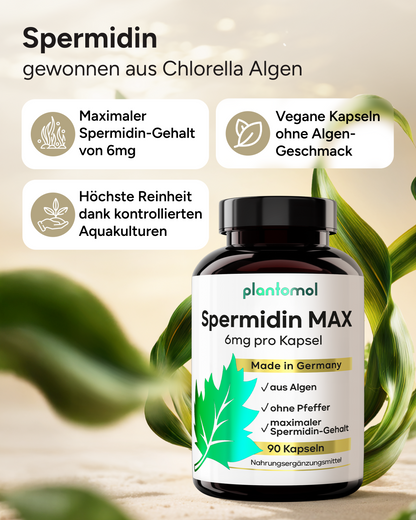 Spermidin MAX - 6mg pro Kapsel, ohne Pfeffer