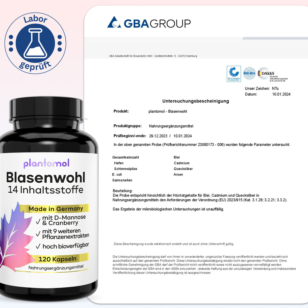 
                      
                        Blasenwohl - D-Mannose und Cranberry-Extrakt
                      
                    