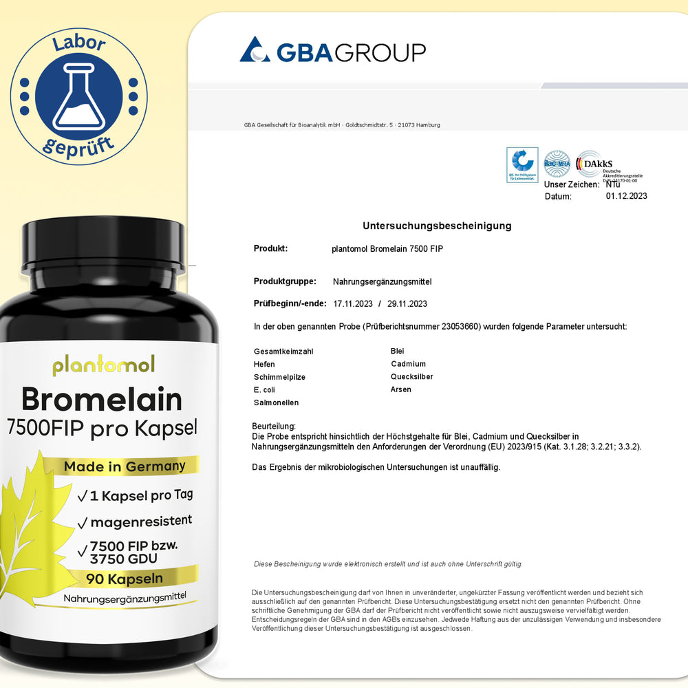 
                      
                        Bromelain - 7500FIP pro Kapsel
                      
                    