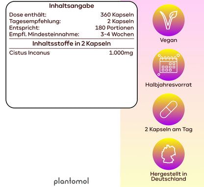 Cistus Incanus - 1.000mg pro Tag