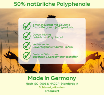 Citrus Bergamot - enthält 750mg Polyphenole pro Tag