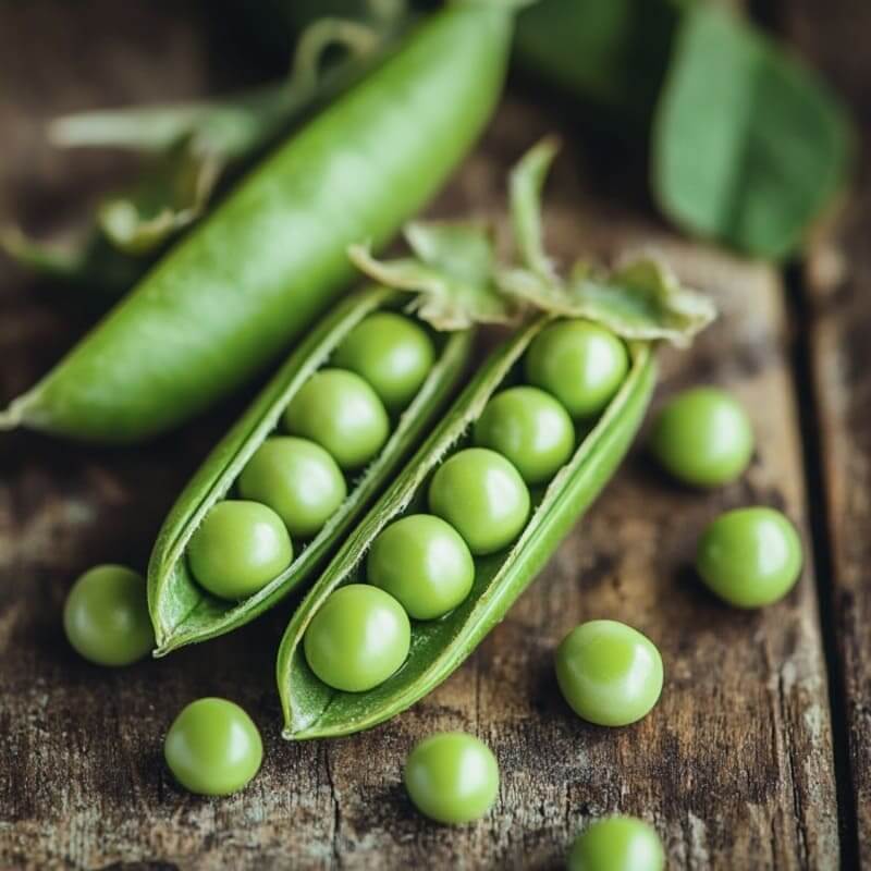 Grüne Erbsen