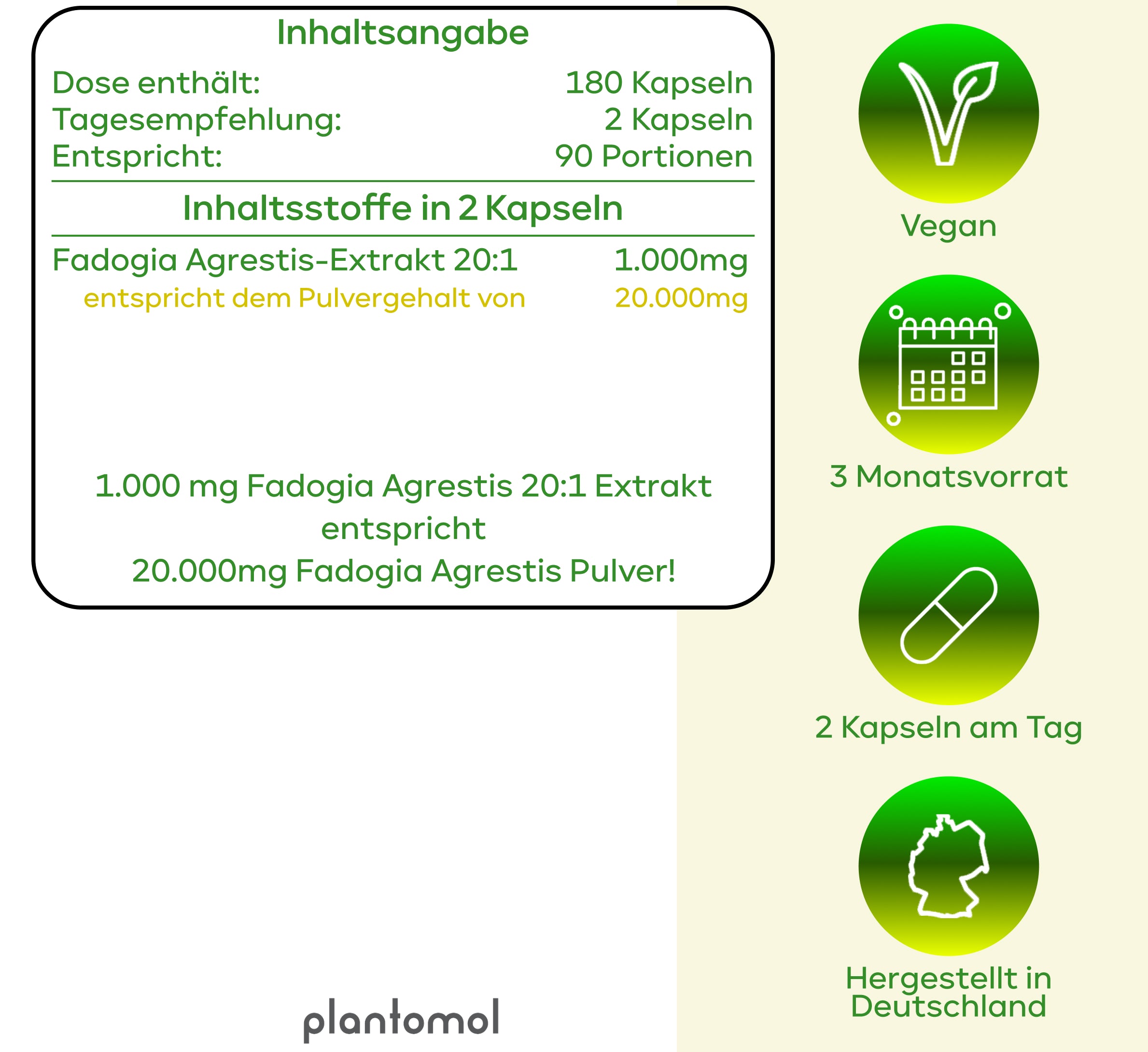 Fadogia Agrestis - 20:1 Extraktverhältnis