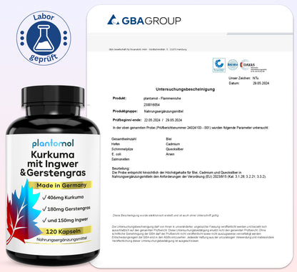 Flammenruhe - Kurkuma, Gerstengras und Ingwer