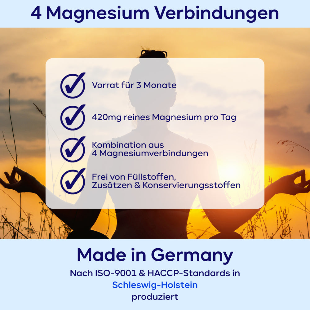 
                      
                        Magnesium - 4-fach Komplex
                      
                    