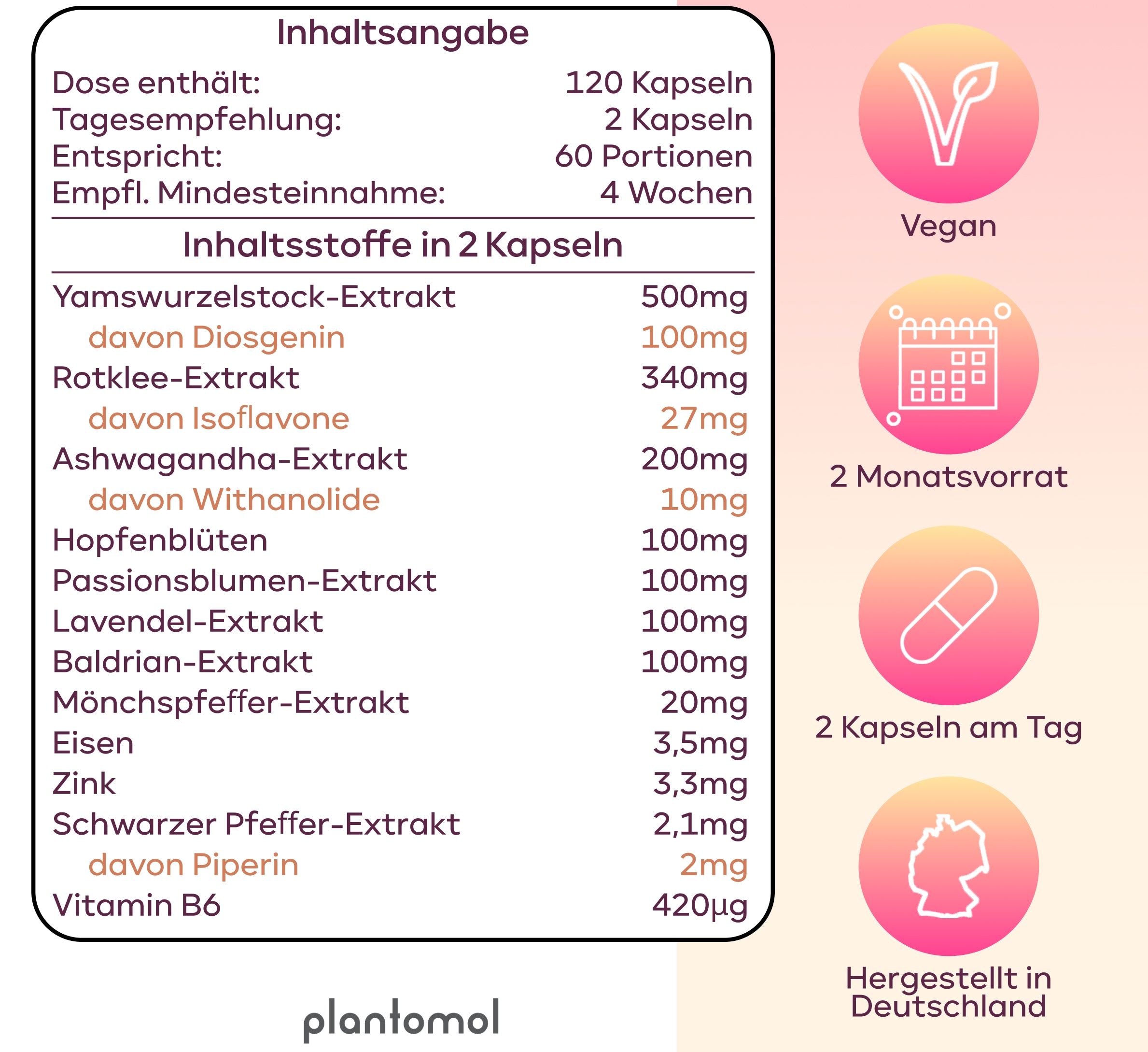 Meno Vitalkomplex - 12 abgestimmten Inhaltsstoffen