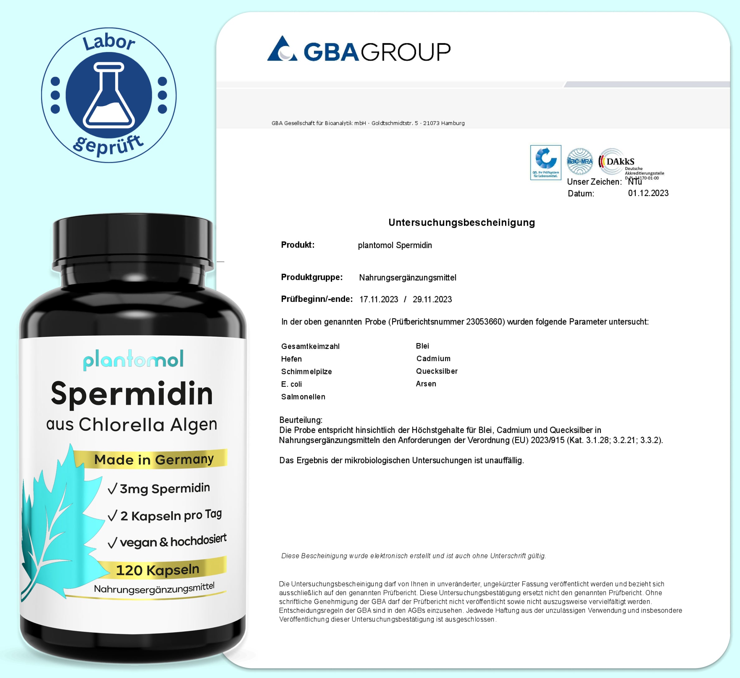Spermidin - 3mg Spermidin pro Tag