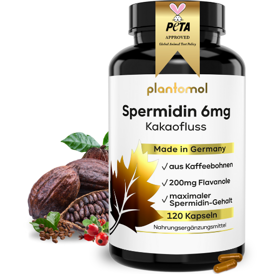 Spermidin Glanzmoment Kapseln mit Silizium