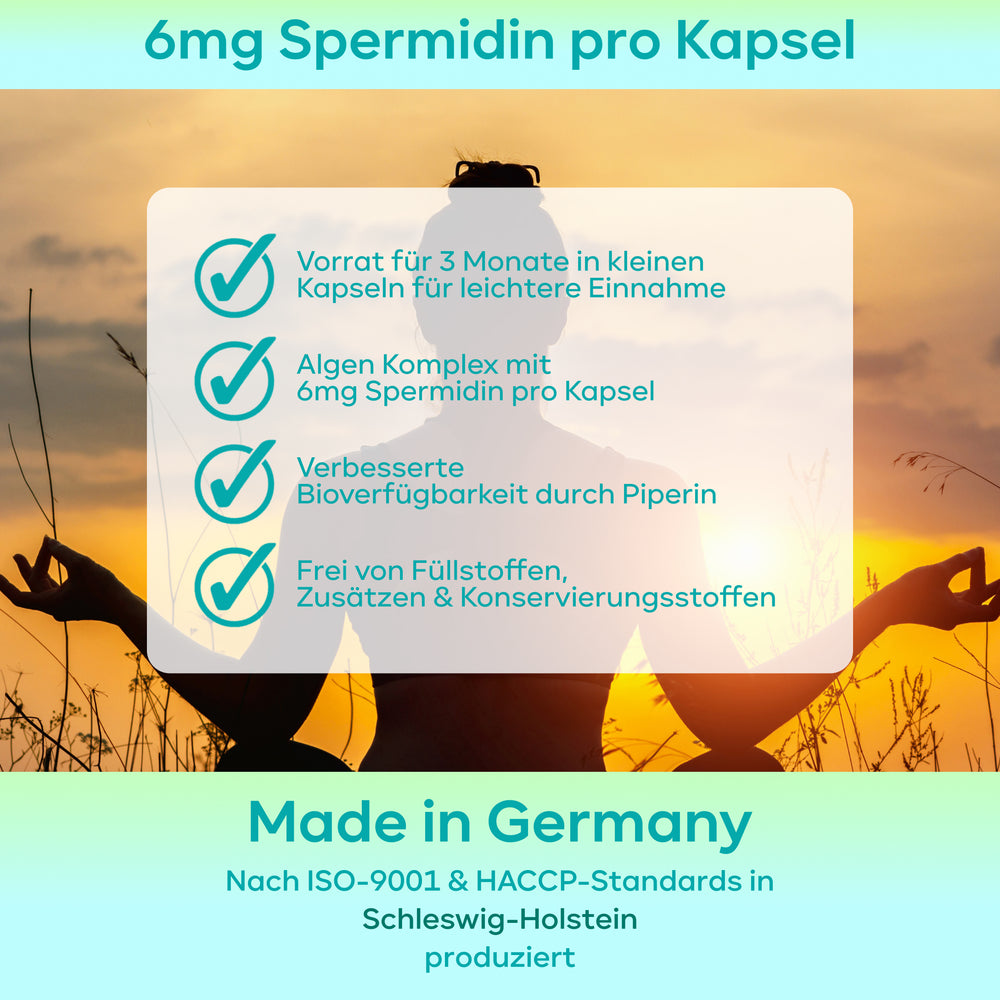 
                      
                        Spermidin MAX - 6mg pro Kapsel, mit Pfeffer
                      
                    