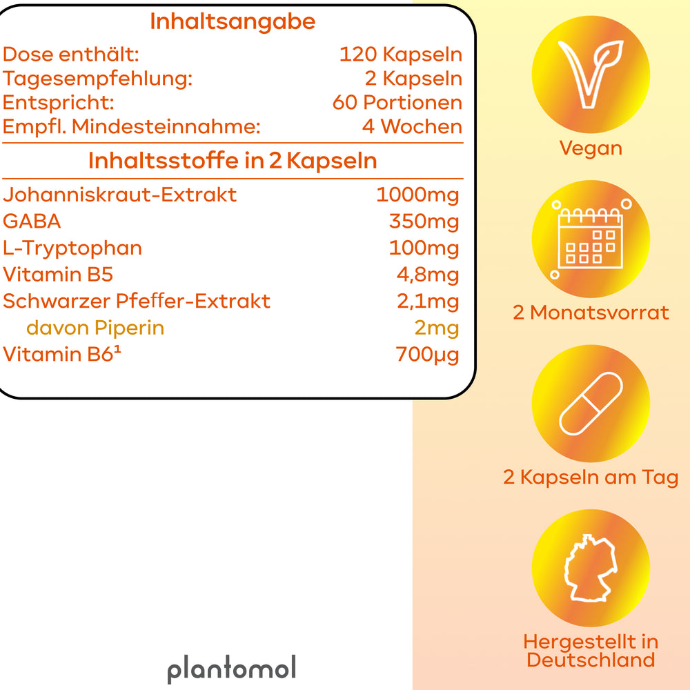 
                      
                        Stimmungszauber - mit Johanniskraut, GABA & L-Tryptophan
                      
                    