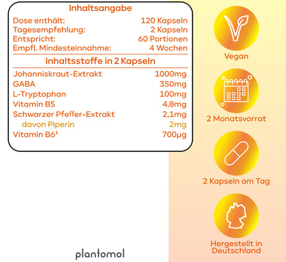 Stimmungszauber - mit Johanniskraut, GABA & L-Tryptophan