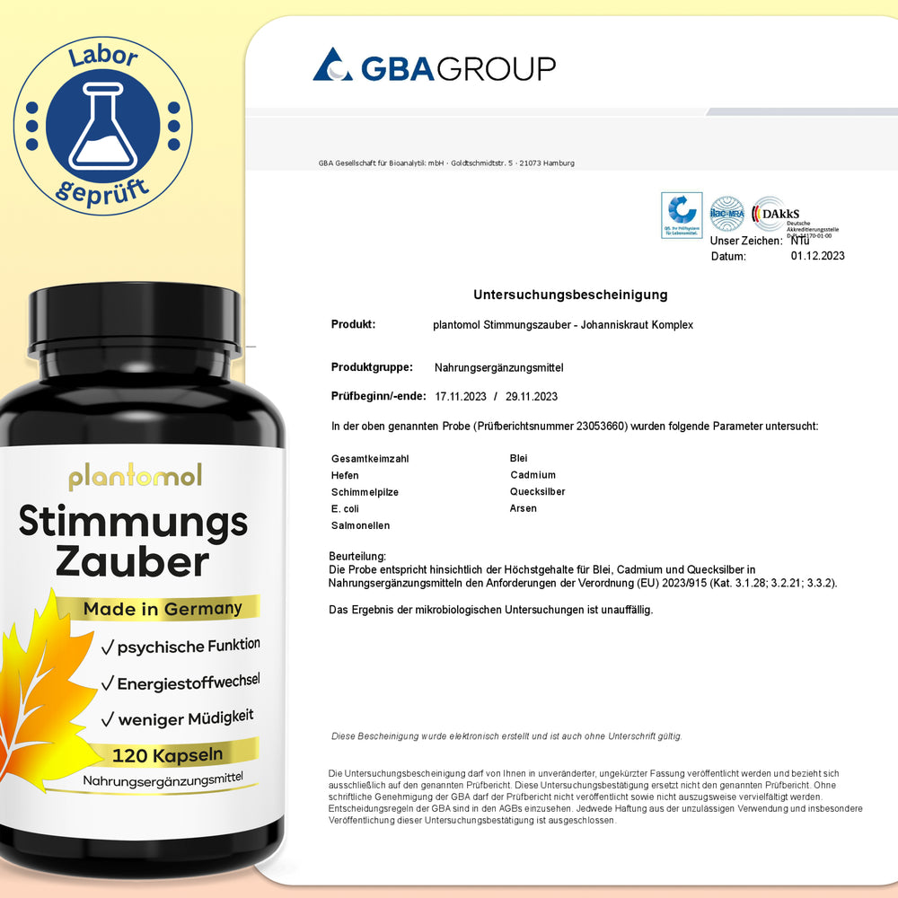 
                      
                        Stimmungszauber - mit Johanniskraut, GABA & L-Tryptophan
                      
                    