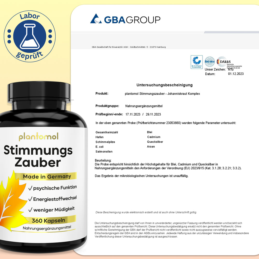 
                      
                        Stimmungszauber - mit Johanniskraut, GABA & L-Tryptophan
                      
                    