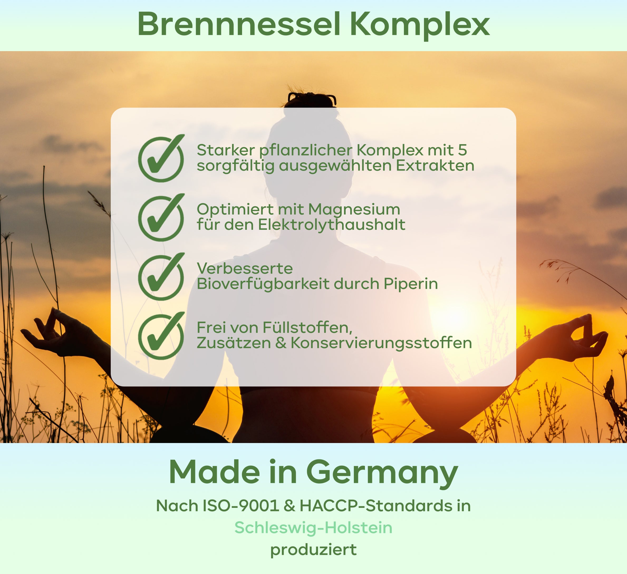 Wasserlass - Brennnesselblatt-Extrakt, Löwenzahn & Petersilie