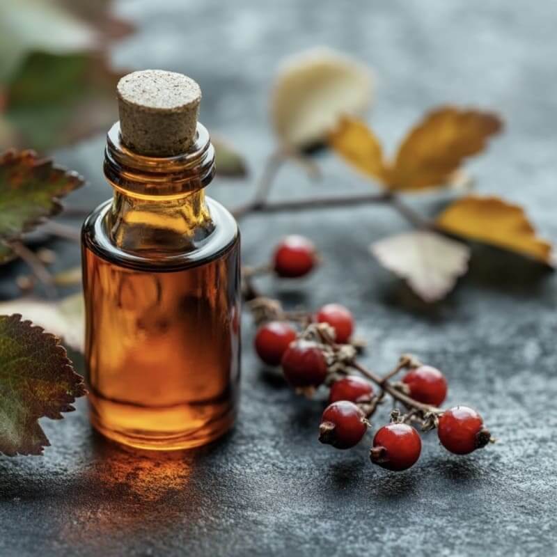 Weißdornextrakt in Flasche