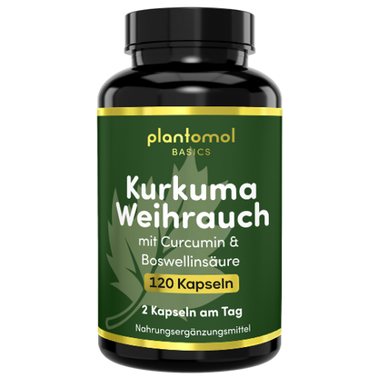 Kurkuma Weihrauch - 330mg Boswellinsäure & 30mg Curcumin pro Tag