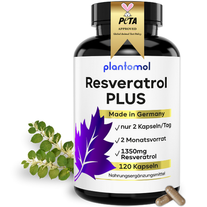 Resveratrol PLUS - 1350mg Trans-Resveratrol pro Tag