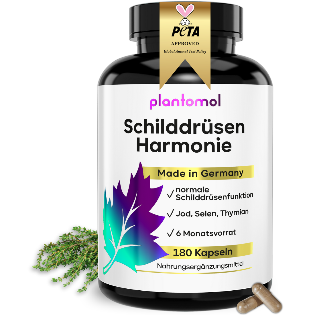 Schilddrüsen Harmonie - Jod, Selen & Thymian