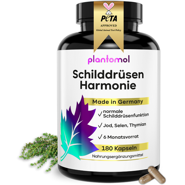 Schilddrüsen Harmonie Kapseln – Mit Jod, Selen & Thymian – plantomol