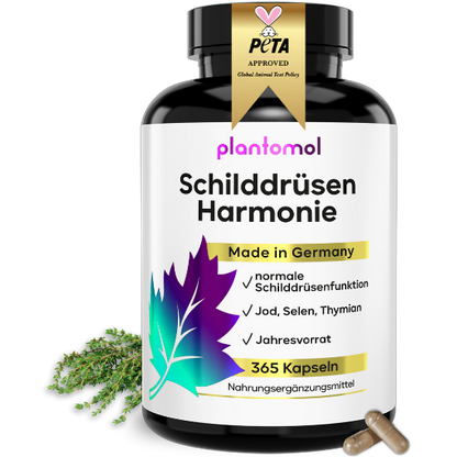 Schilddrüsen Harmonie Kapseln mit Jod, Selen & Thymian